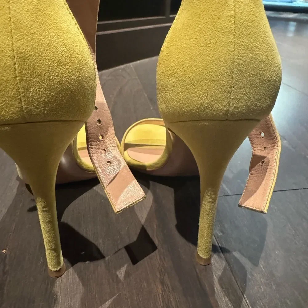 Gianvito Rossi Yellow Heels